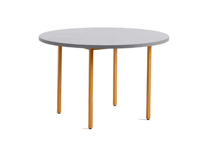 HAY Two-Colour Esstisch Ø120 cm Ochre-light grey