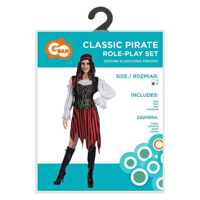 GoDan Klassisches Piratenkostüm für Erwachsene, Grösse M (M) (58216692)