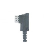 Helos Telefonadapter TAE-F M Schwarz Stecker TAE6F (014015)