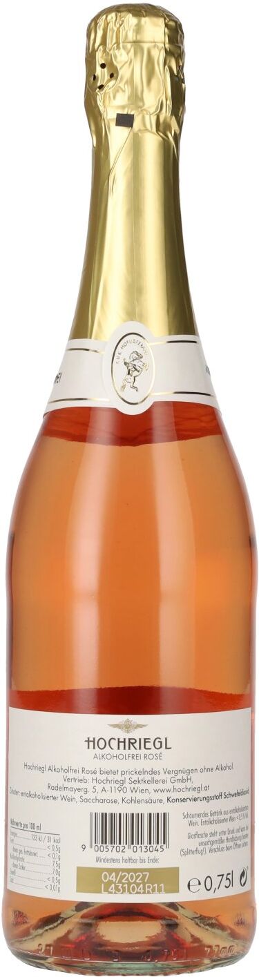 Hochriegl Sektkellerei Hochriegl Rosé alkoholfrei 0,75l