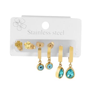 Kettenanhänger ADELIA´S "Anhänger – Anhänger aus Edelstahl mit Strass Steinchen", gold, Schmuckanhänger, Damen, Edelstahl, Kettenanhänger, Perfekt als Geschenk zum Jubiläum