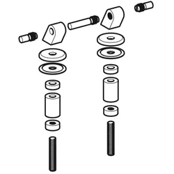 Geberit Scharnier-Set 597146000 für Urinaldeckel