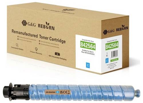 G&G Toner ersetzt Ricoh 842564 Kompatibel Cyan 18000 Seiten GR-R842564