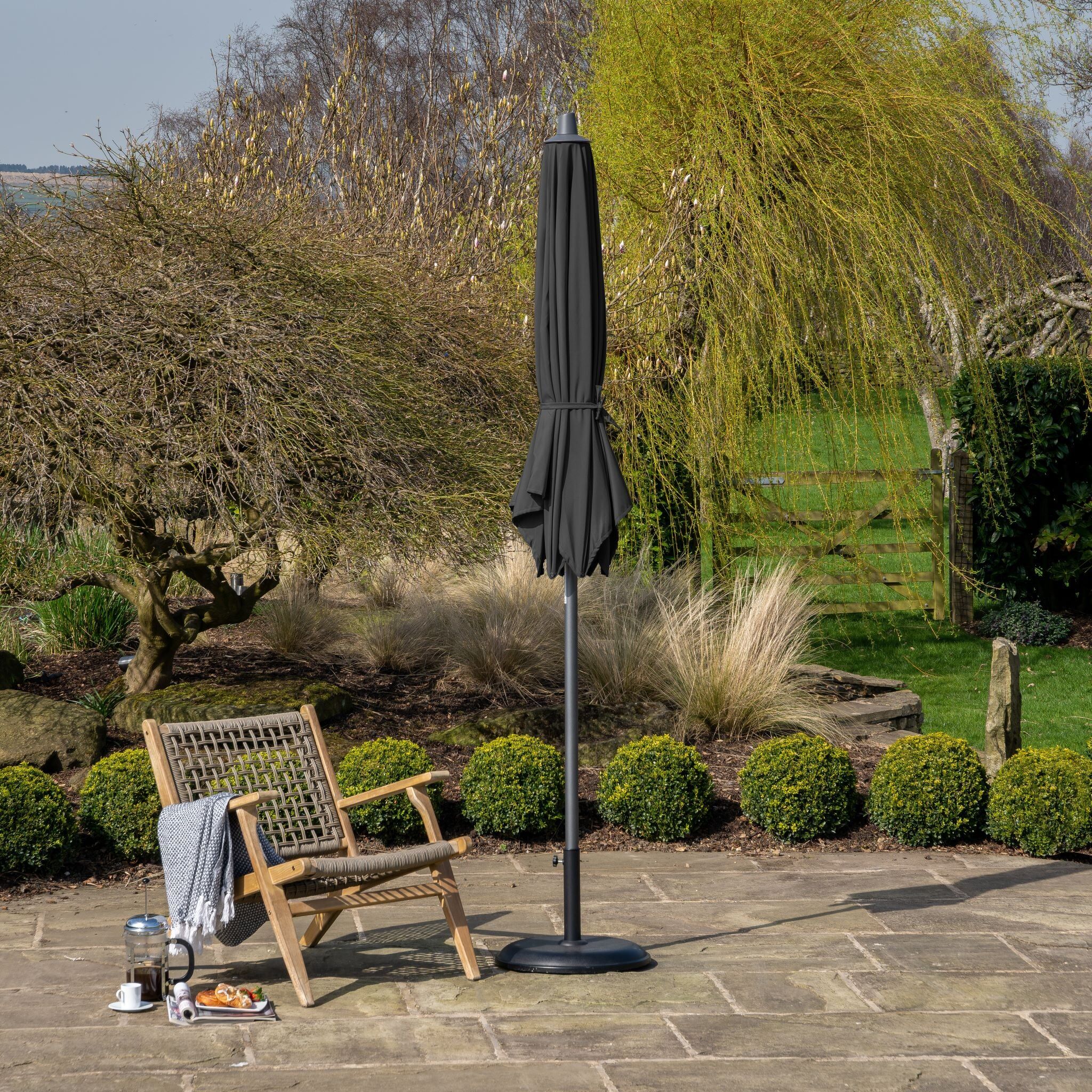 Pacific Lifestyle - Riva 3m Round Anthracite Parasol