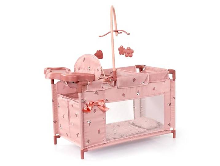 Bayer Design Puppenzubehör, Puppenbett mit integriertem Schrank und Sitz