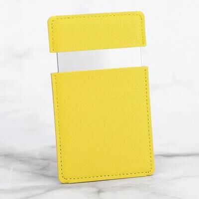 Uplift Picks Elegant Stainless Steel Makeup MirrorCOULD yellow