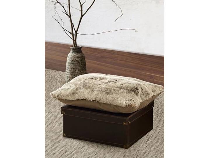 Irisette Dekokissen Kuschelkissen in Felloptik Sofakissen Sand 30x50 8950-80