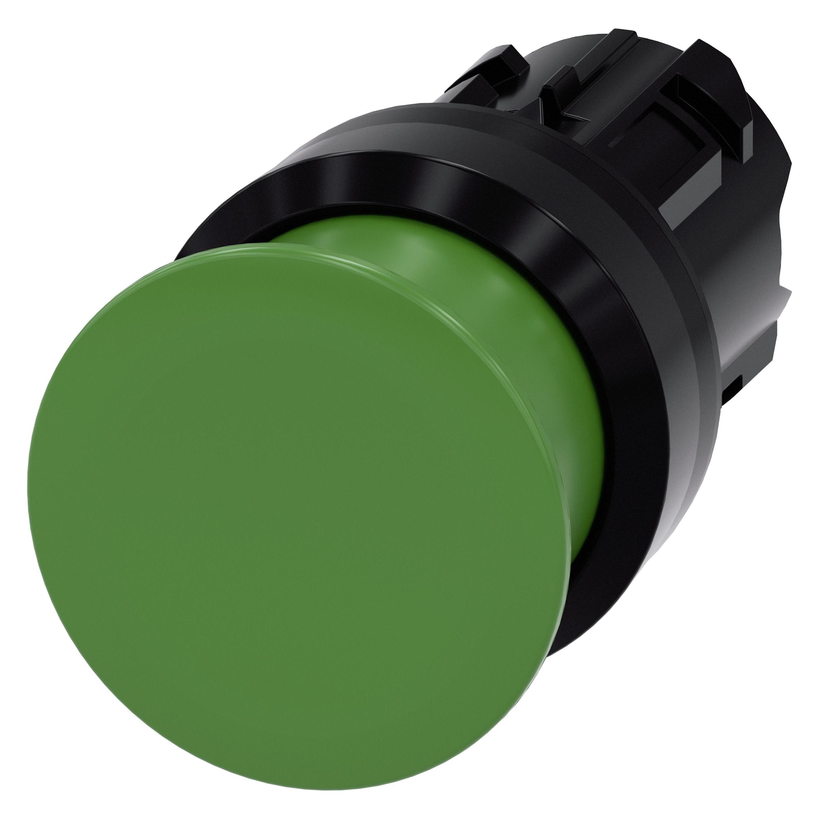 Siemens SIRIUS ACT Pilzdrucktaster Frontelement Kunststoff, grün (3SU1000-1AD40-0AA0)