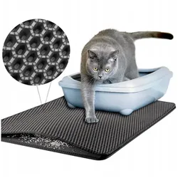 Katzenmatte für die Katzentoilette - grau
