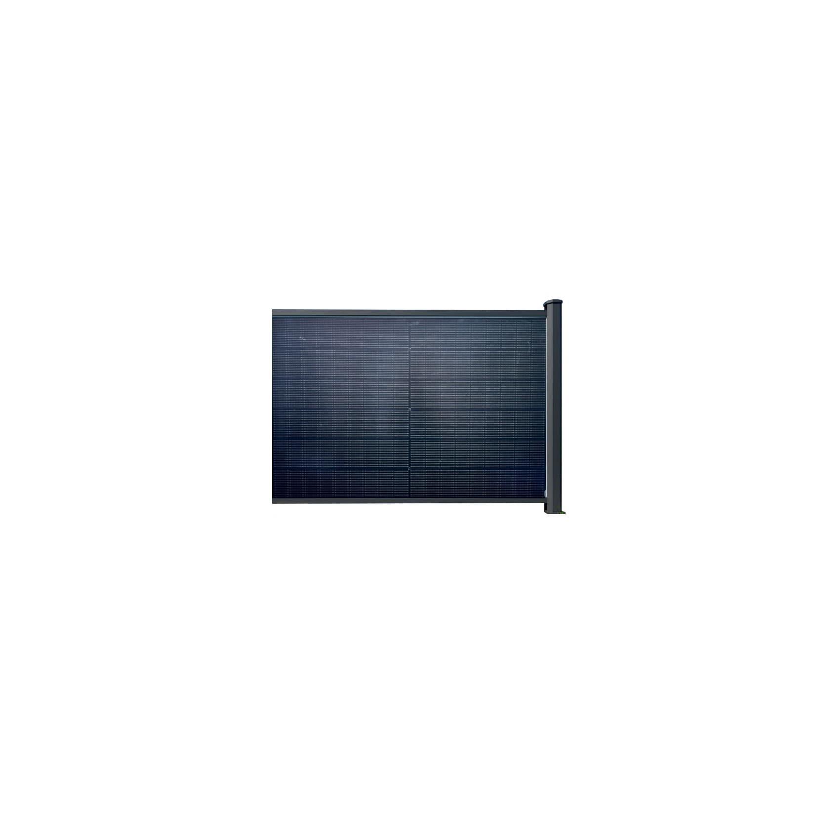 PV Zaun Classic horizontal Sichtschutzzaun Solarzaun Zaunfeld 1837 x 1350 mm Erweiterung