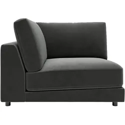 Jette Home Element Ecke in Feincord Modulsofa Sila ¦ grau ¦ Maße (cm): B: 120 H: 85 T: 127.0