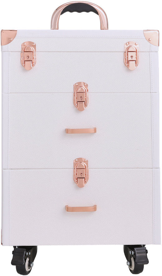 17 Stories Plastic Makeup Organiser Natural 98cm H X 36cm W X 23cm D