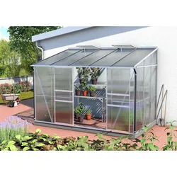 Vitavia Anlehn-Gewächshaus "Ida 6500",aluminium eloxiert,6,5 m2