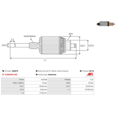AS-PL Anker, Starter SA0079