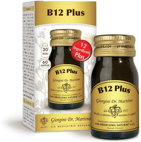 Vis Dr. Giorgini Dr. Giorgini B12 Plus Integratore Alimentare di Vitamine B per Vegani, 60 Pastiglie