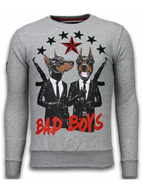 Local Fanatic Bad boys rhinestone sweater