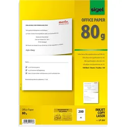 Sigel, Kopierpapier, Ink/Laser/Kopier-Papier (A4, 100 Blätter, 80 g/m2)
