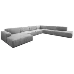 CASEDO Wohnlandschaft Valencia Cord Grau Grey