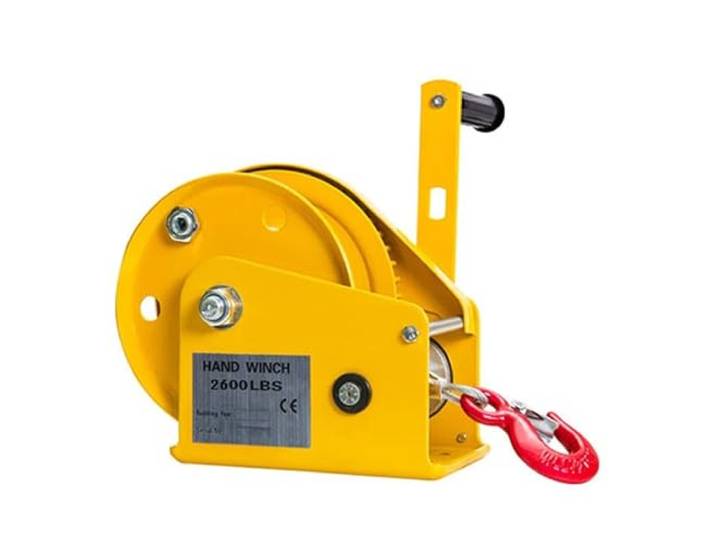 VFDZ Profi Handseilwinde 1200lbs, 1800lbs, 2600lbs,Zweiwegeratsche Manuelle Winde, Seilwinde Hand mit Bremse, Kleine Tragbare Seilwinde mit Drahtseil, Haken(Color:2600 lbs,Size:20m)
