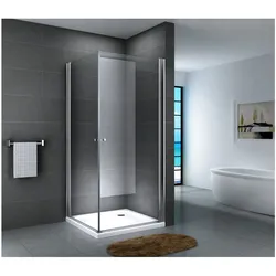 Fa-Bausysteme Glasdusche Aller Gestreift 100 x 100 cm ohne Wanne