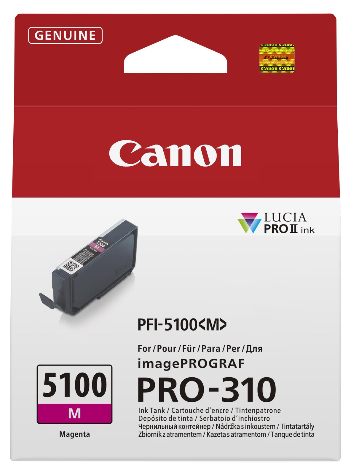 Canon PFI-5100 M Magenta inkt voor de PRO-310 printer