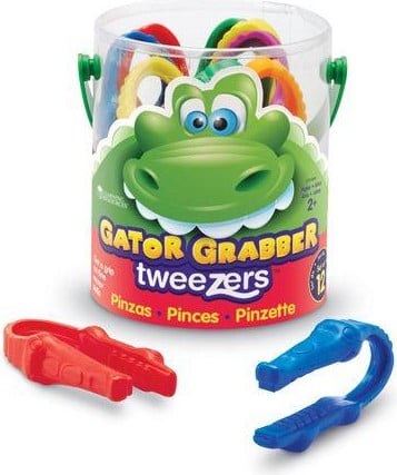 Learning Resources Set van 12 grote alligatorclips voor vaardigheidsontwikkeling