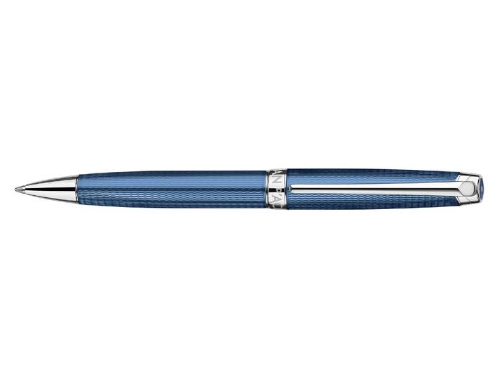 Kugelschreiber Caran d'Ache Léman G, Caran , blau, Metall, Stifte, Kugelschreiber