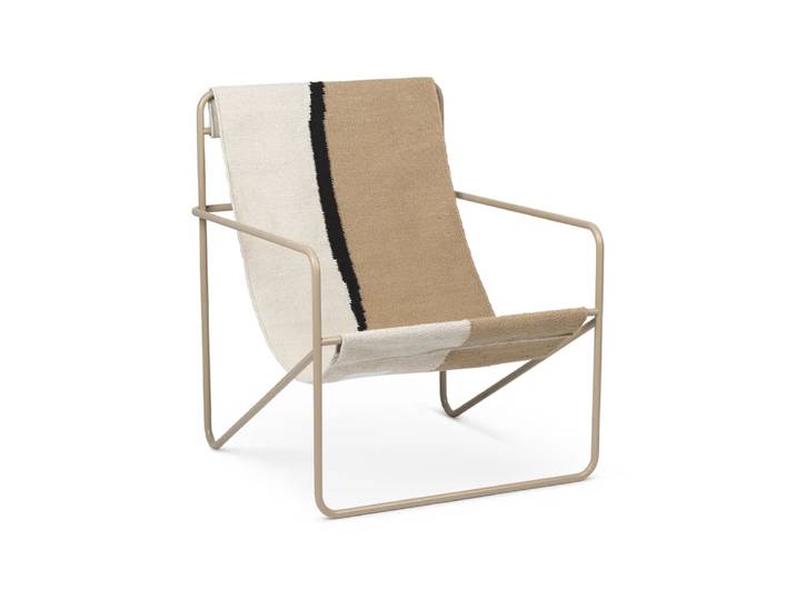 Ferm Living Desert Loungesessel Soil, Cashemere Gestell