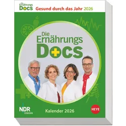 Heye, Kalender, Die Ernährungs-Docs - Gesund durch das Jahr Tagesabreisskalender 2026 (12,5 x 16 cm)