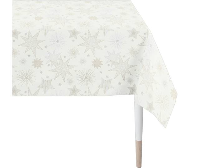 Tischdecke APELT 3755 , beige, B:250cm L:140cm, Polyacryl, Polyester, Tischdecken, Tischdecke