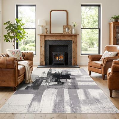 World Rug Gallery Modern Abstract Art Area Rug