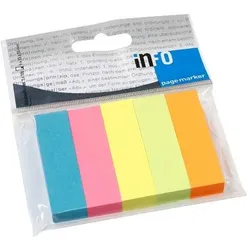 inFO Brillantmix Haftmarker farbsortiert 5 x 100 Streifen