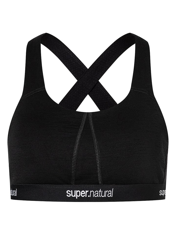 super.natural Sport-BH "Feel Good" in Schwarz - S