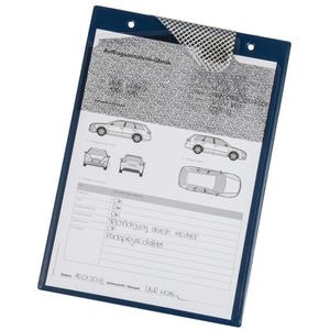 Eichner Auftragstasche Secure 9015-00714, A4, mit Schlüsselfach und Verpixelung, blau, 10 Stück