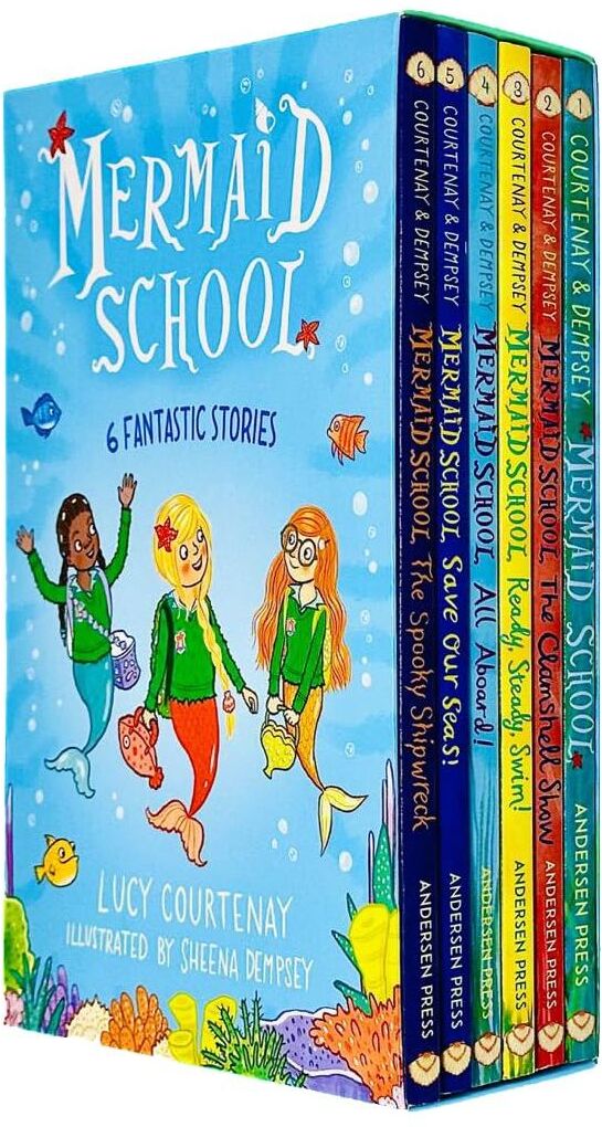 Andersen Press Mermaid School 6 Books Collection Set by Courtenay & Dempsey – Magical Mermaid Adventure Collection for Kids