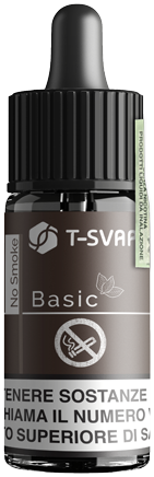 T-Svapo Basic No Smoke Aroma Concentrato 10ml Tabacco Sigaretta