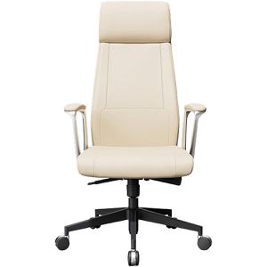 FlexiSpot Chefsessel LC7W, apricot, Echt Leder, belastbar bis 136 kg