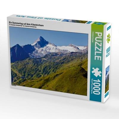 CALVENDO Puzzle Ein Sommertag auf dem Kitzsteinhorn | 1000 Teile Lege-Größe 64 × 48 cm Foto-Puzzle für glückliche Stunden
