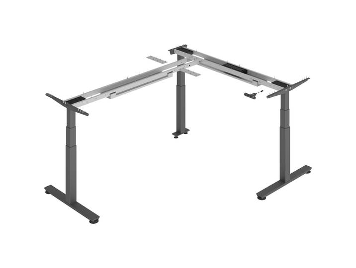 Fuss-Set Office graphit H 127 cm - Fuss-Set