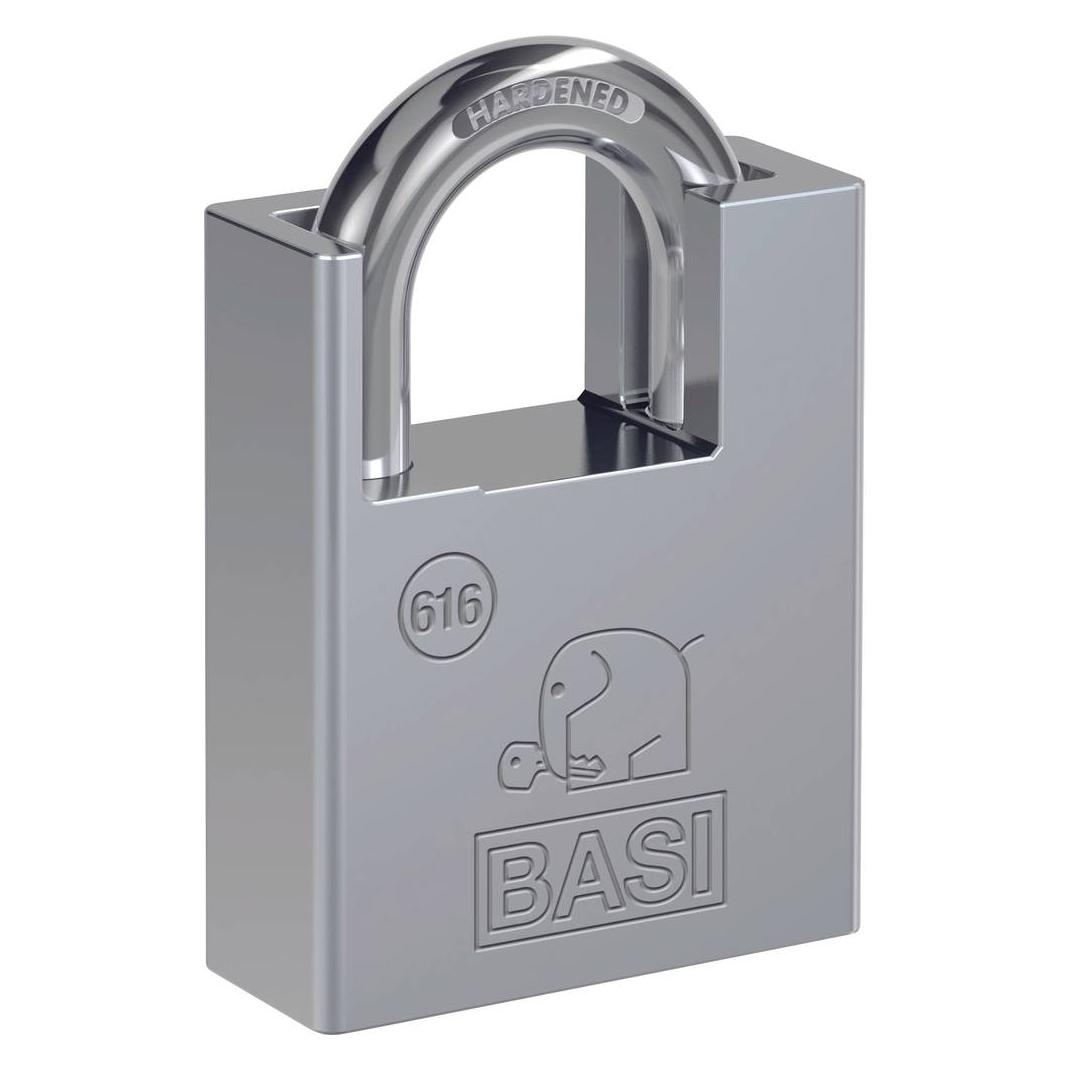 BASI 6160-5000 Vorhängeschloss 50 mm verschieden schliessend Silber (6160-5000)