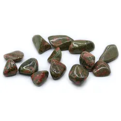 Pack of 24 L Tumble Stones - Unakite L
