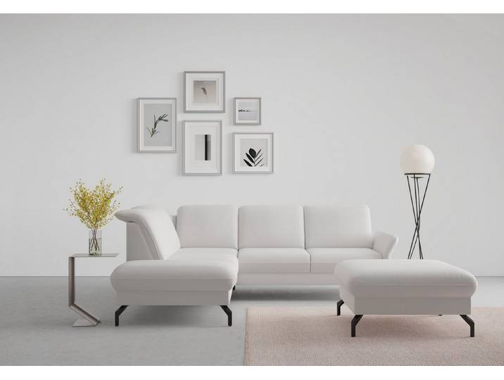 sit&more Ecksofa Fashion L-Form, wahlweise mit Kopfteilverstellung und Vorziehsitz, motorisch