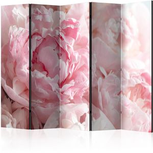 Artgeist Paravent Sweet Peonies, innen, 5-teilig, aus Holz / Stoff, zweiseitig bedruckt, 225 x 172cm