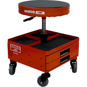 Bahco Werkstatthocker BLE300, mit Schubfächern und Ablagen, höhenverstellbar 43,5 - 55,5 cm, drehbar, bis 135 kg