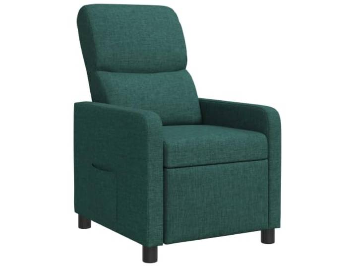 IBUQDDV Liegesessel Dunkelgrün Stoff mit Massagefunktion und Fernbedienung Verstellbare Neigung 115°-160°, atmungsaktiver Polyester, Schaum-Faser-Füllung, pflegeleicht