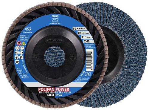 PFERD TOOLS 67772114 Fächerschleifscheibe Durchmesser 115mm Körnung (num)=40 10St.
