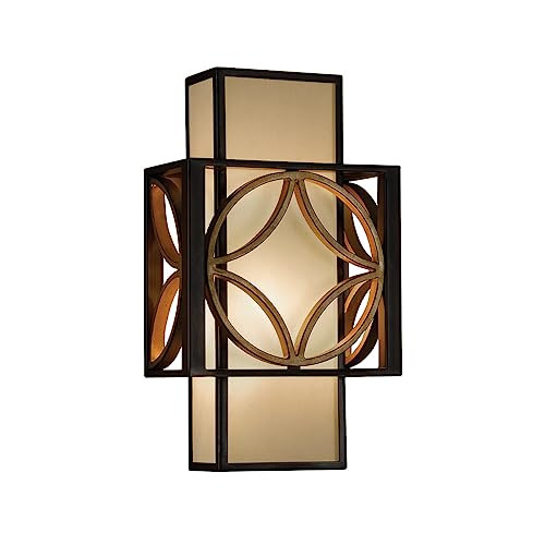 Feiss Remy LED Wandlamp in Heritage Bronze en Parissiene Gold