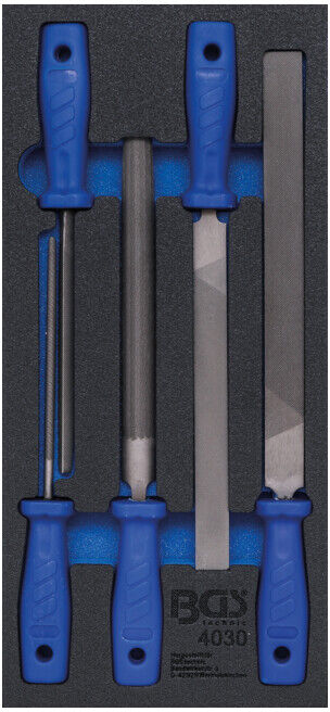 Insert de servante d'atelier 1/3 : Jeu de limes 5 pièces BGS ; BGS technic (4030)