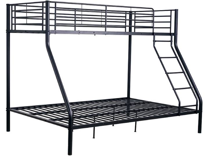 Hochbett HENRY 140x200cm schwarz