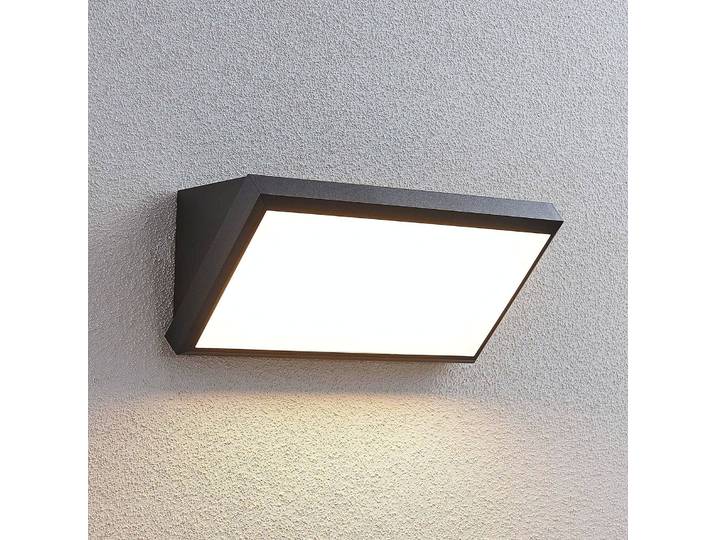 LED Außenwandleuchte mit Bewegungsmelder Abby Lindby, schwarz, Kunststoff, Modern, Wandlampe